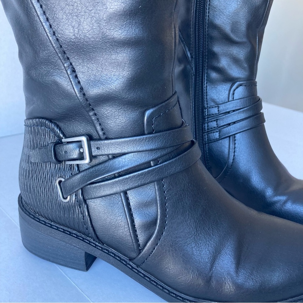 BareTraps Stratford Women Knee High Boots Equestrian Motorcycle Black Size 6.5 - Picture 8 of 11
